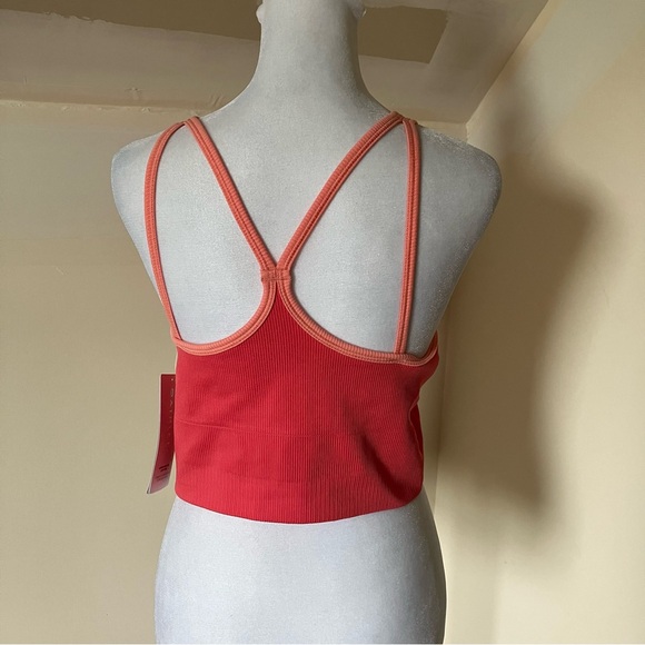 Athleta Pink Aurora High Neck Crop Tank size Medium NWT - Picture 6 of 7